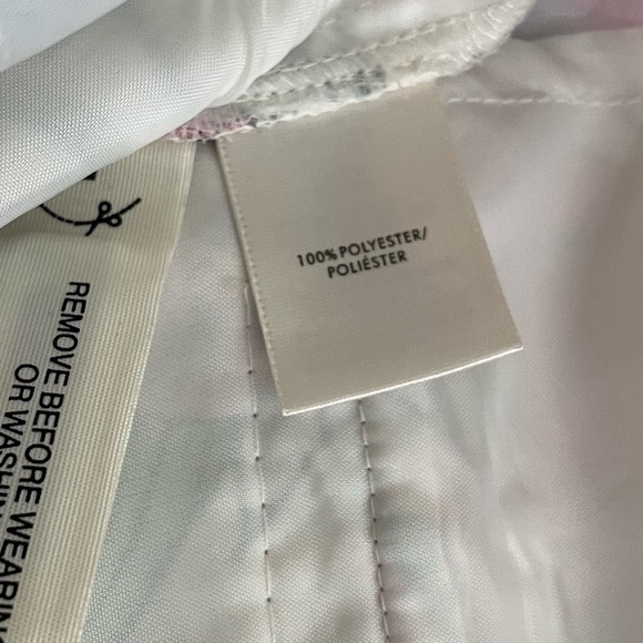 Ann Taylor White Floral Wide Leg Crop Pants - Picture 9 of 15